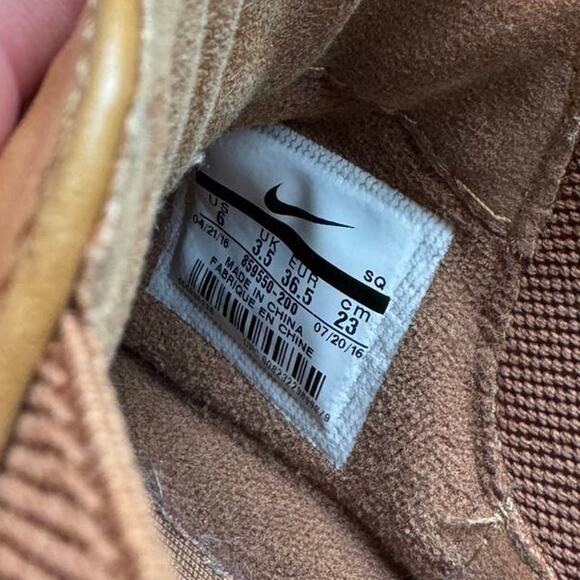 Nike Air Max Thea Mid Leather Sneaker, Ale Brown/Sail/Velvet Brown, Size 6 - Picture 8 of 9